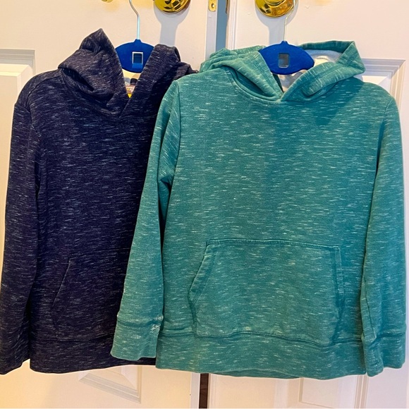 Rumi and Ryder boys’ small(6-7) Classic Textured Pullover Hoodies (navy),(green) - Picture 2 of 4